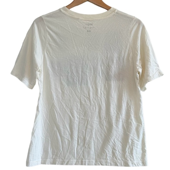 Uniqlo x SPRZYNY Andy Warhol Dollar Signs Cream Multicolor TShirt Size Large - Picture 2 of 6